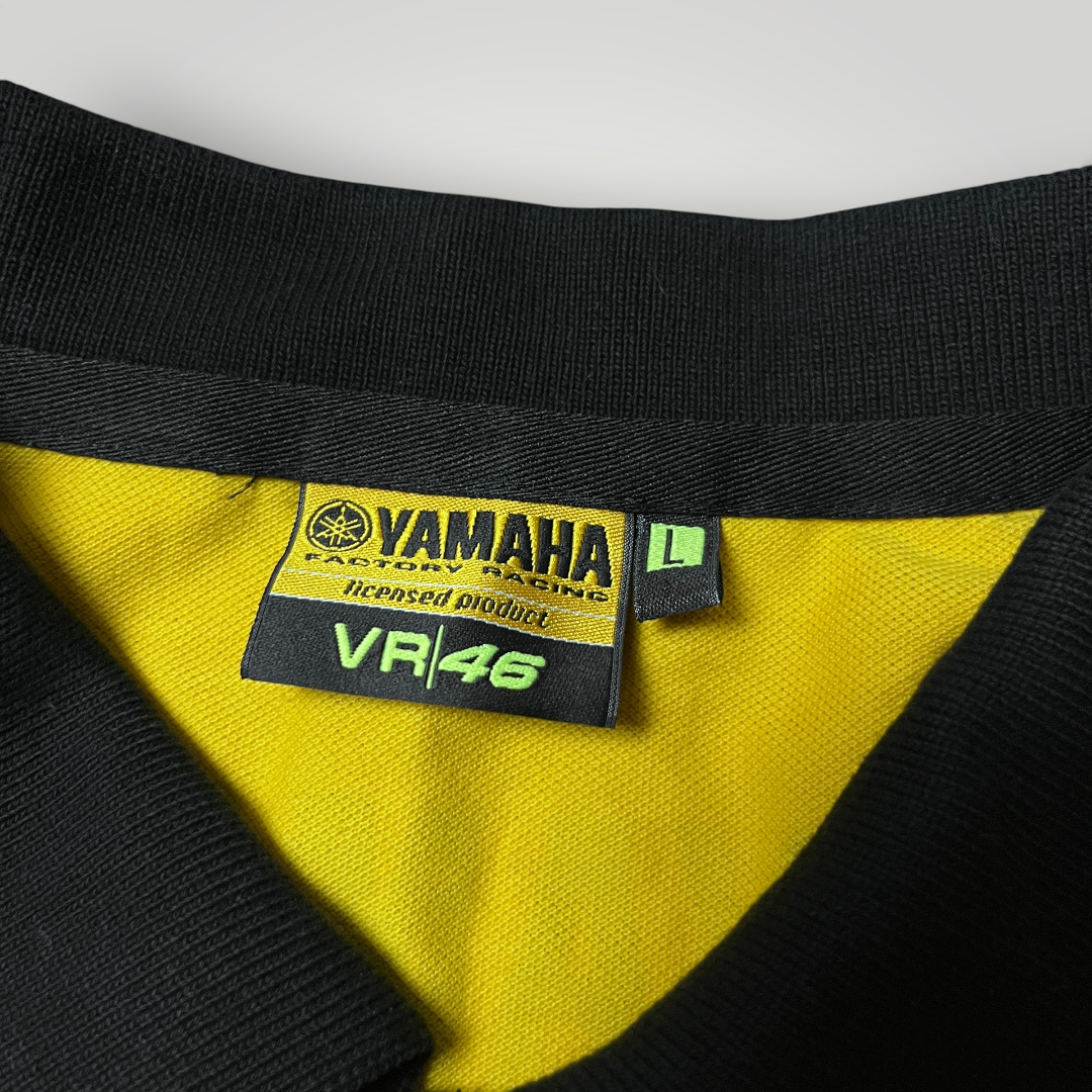 VR46 Vintage 2010's Y2K Valentino Rossi Yamaha Racing Polo T-Shirt