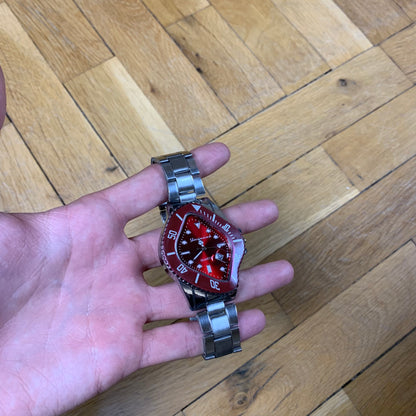 Y2K Twisted Royal Red Watch