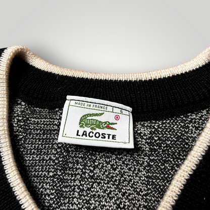 Lacoste Vintage 80's Coogi Style Made In France Wool Sweater