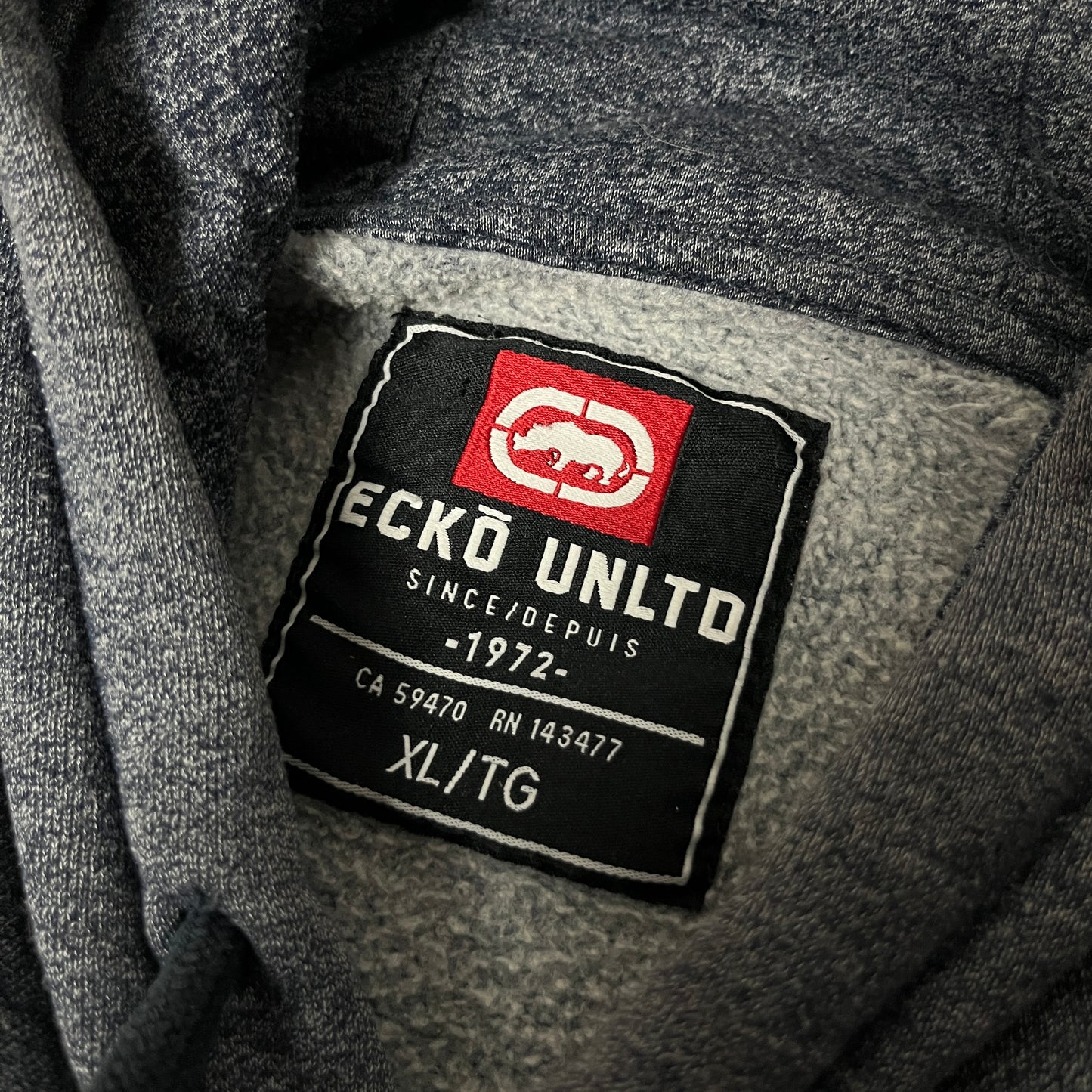 ECKO UNLTD Spell Out Lettered Embroidered Hip-Hop Hoodie