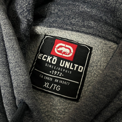 ECKO UNLTD Spell Out Lettered Embroidered Hip-Hop Hoodie