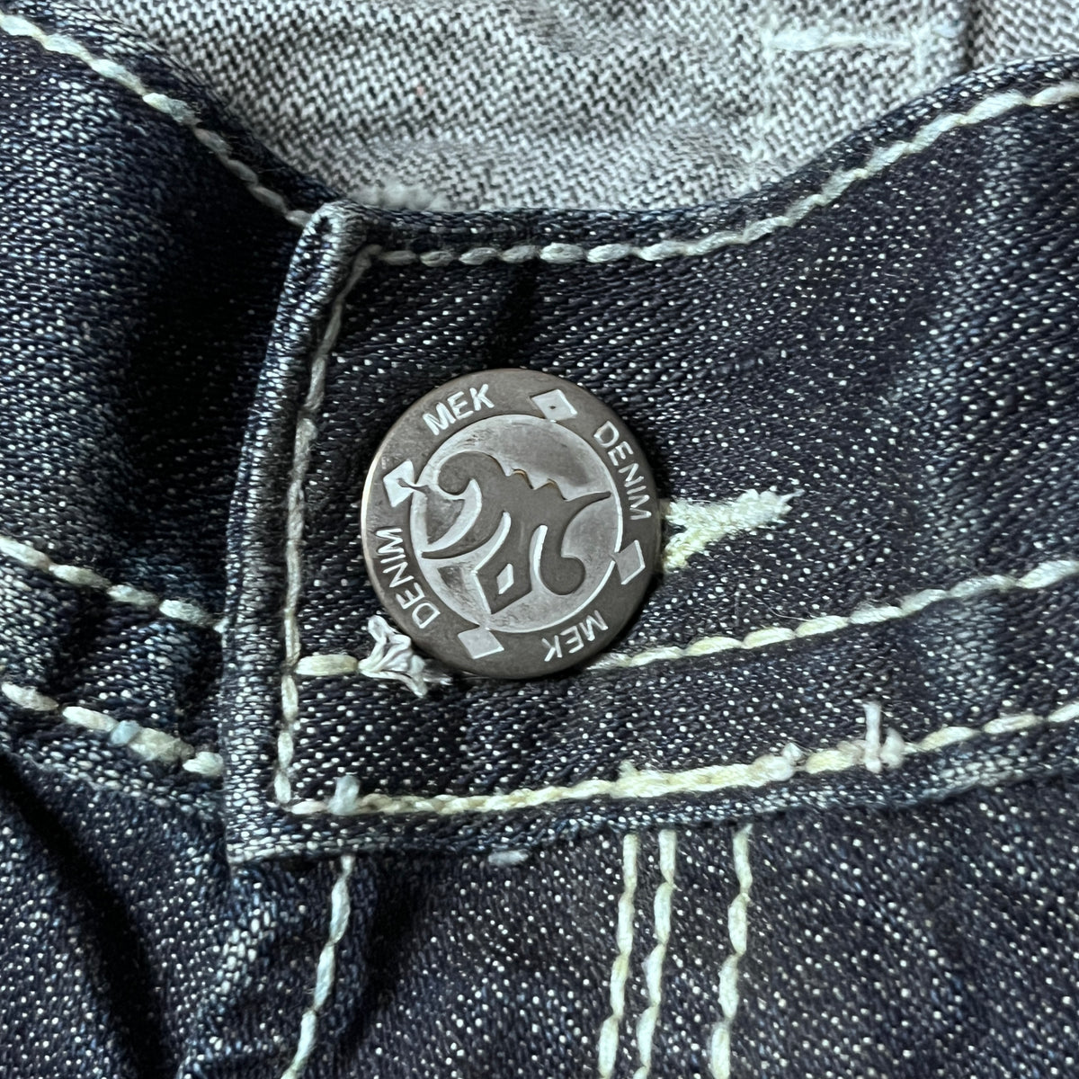 MEK Denim Vintage 2000's Y2K  Distressed Bootcut Jeans