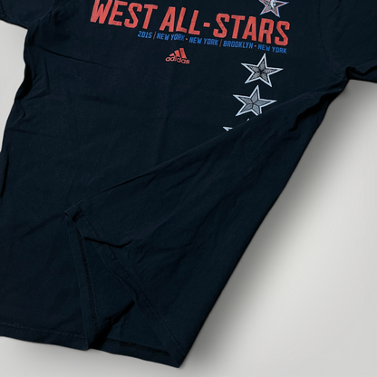 Adidas 2015 NBA West All-Stars "The Go-To Tee" Tubular Knit Basketball Graphic T-Shirt