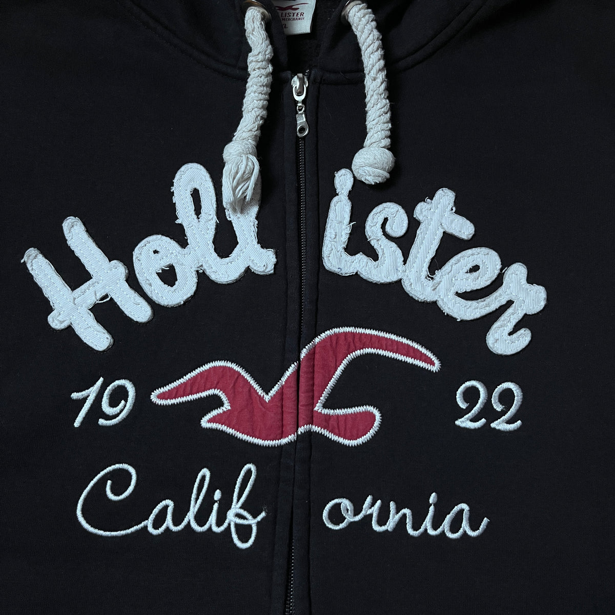 Hollister Heavy Cotton Y2K Zip-Up Hoodie