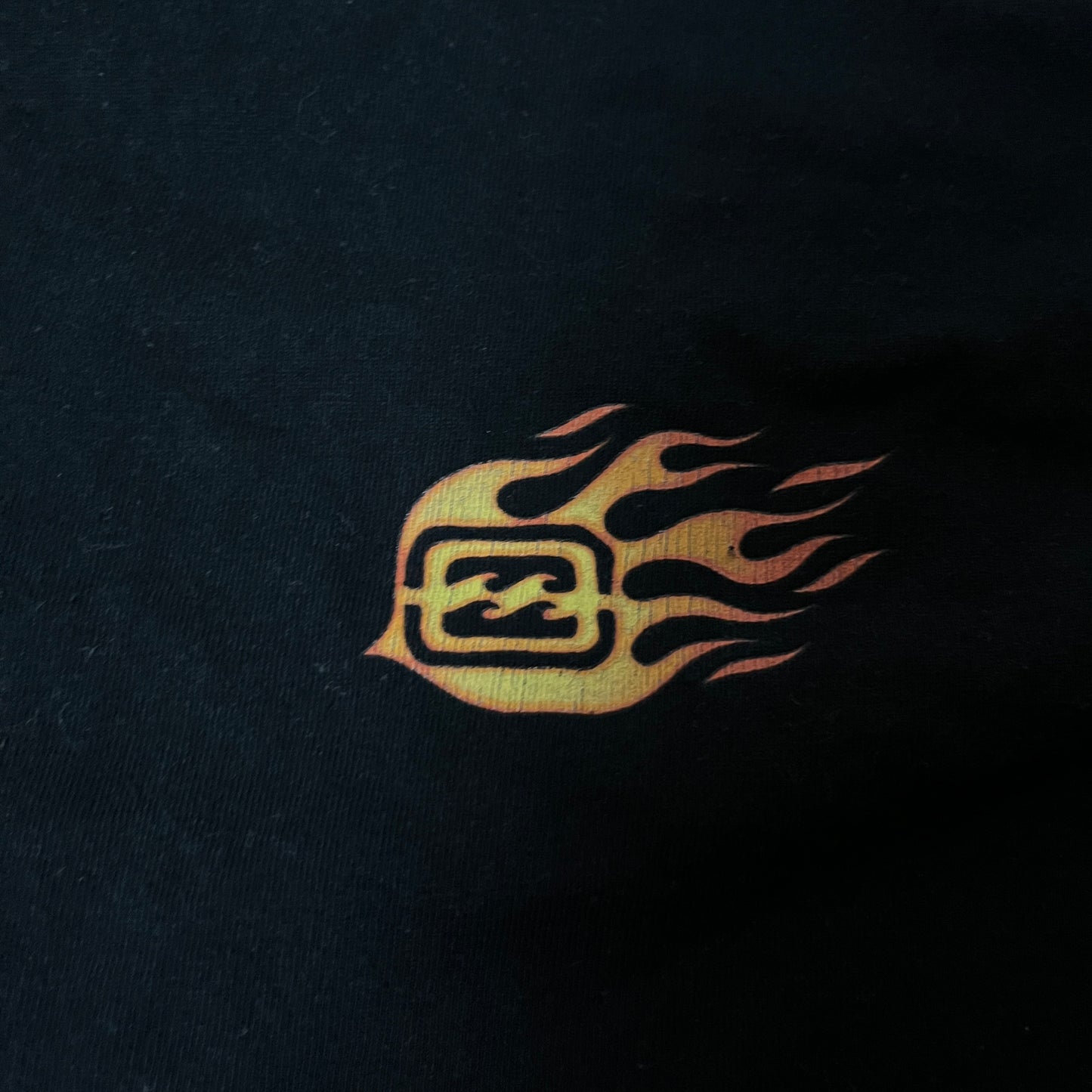 Billabong Y2K Graphic Fire Dragon Skater Long Sleeve Shirt