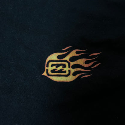 Billabong Y2K Graphic Fire Dragon Skater Long Sleeve Shirt