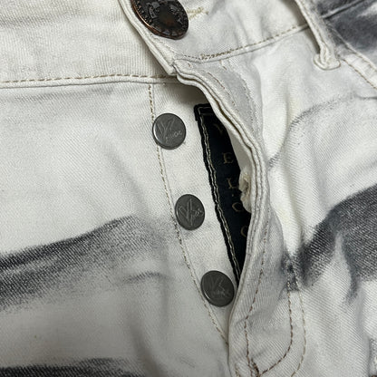 KINGZ Vintage 2010's Y2K Biker Stacked Fit Jeans