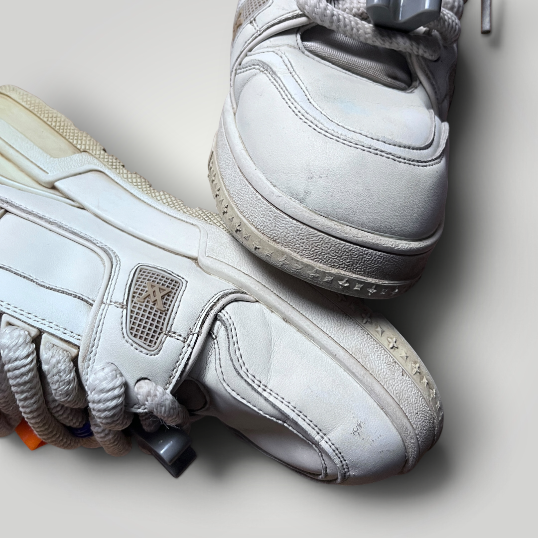 QUEEZAZA LV Inspired Y2K Coffee Dipped Chunky Sneakers