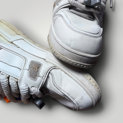 QUEEZAZA LV Inspired Y2K Coffee Dipped Chunky Sneakers