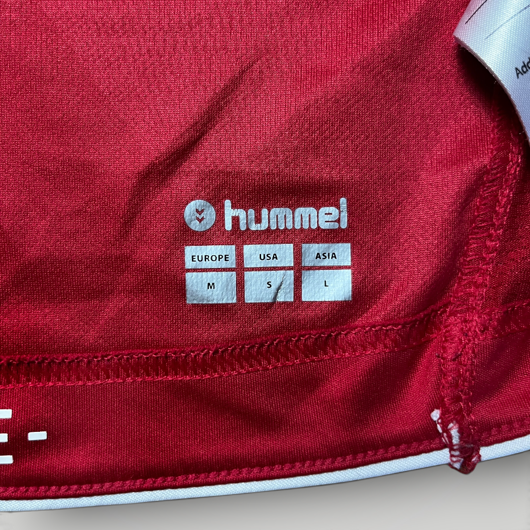 Hummel Denmark 2021/2022 Simon Kjaer #4 Football Jersey T-Shirt