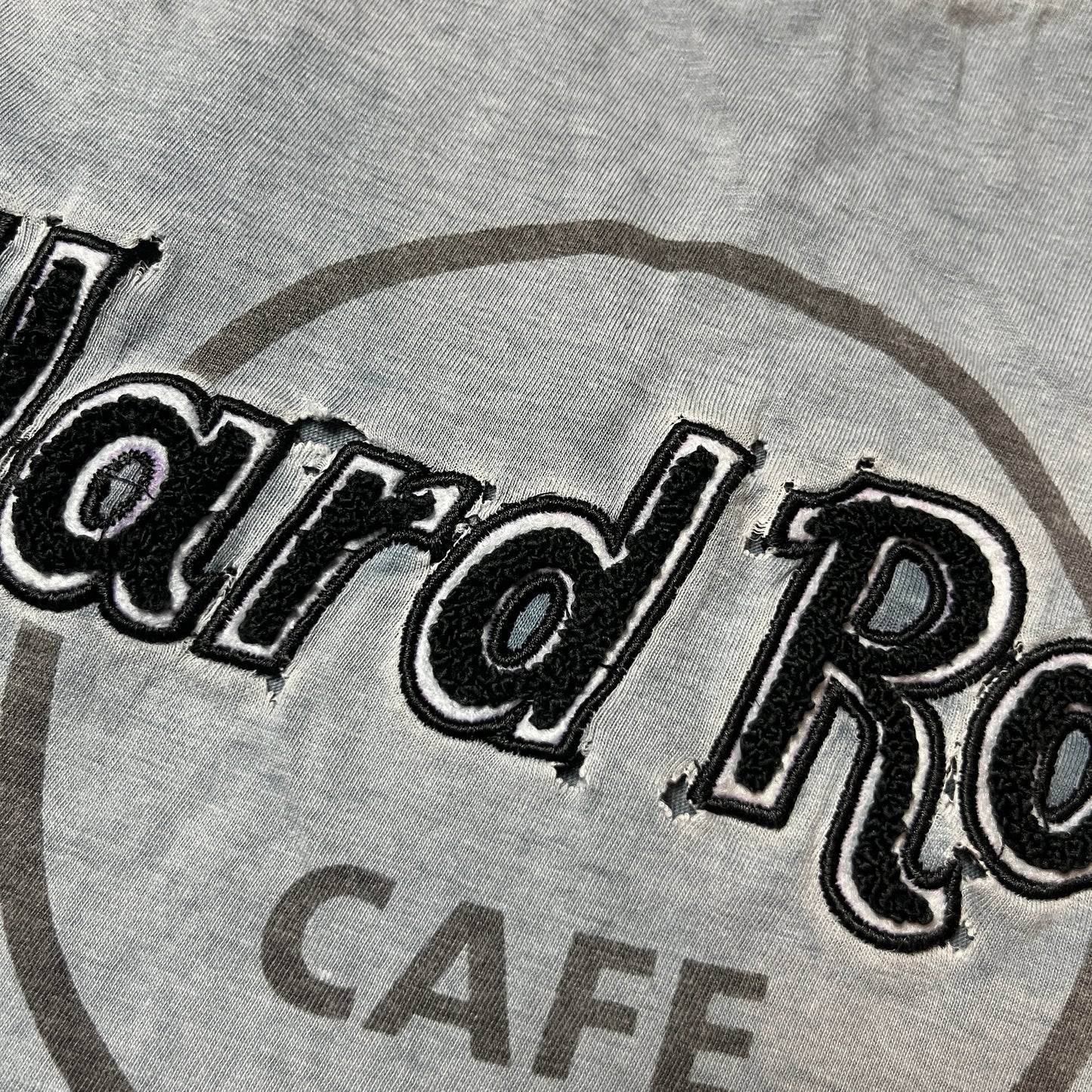Hard Rock Denim Wash Y2K Trashed Tee