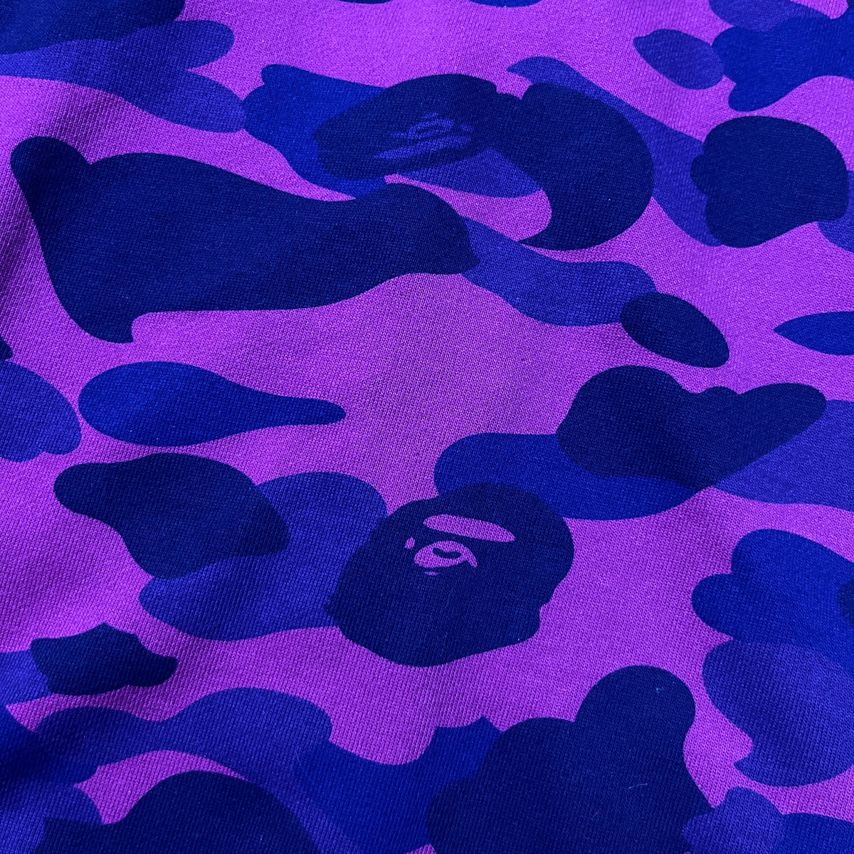BAPE (A Bathing Ape) Color Camo Purple Shark Full Zip Hoodie (Replica)
