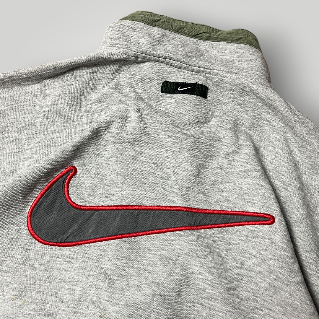 Nike Vintage 90's Y2K Boxy Zip-Up Sweatshirt Crewneck