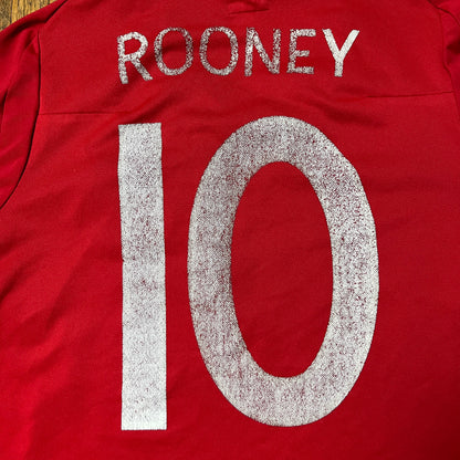 Umbro England 2010/2011 #10 Rooney Football Jersey T-Shirt