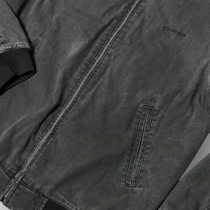 Quiksilver "Bad Medicine Bomber" Y2K Stone Washed Canvas Skater Bomber Jacket (2012-2016)