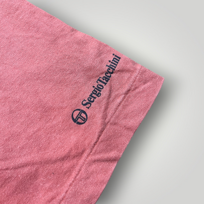 Sergio Tacchini Vintage 90's Single Stitch Tubular Knit Made in Italy Graphic T-Shirt