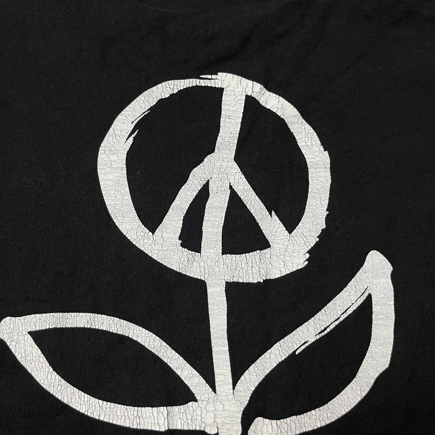 Stussy "Peace Pot" Heavy Cotton Tubular Knit Y2K Graphic Skater T-Shirt