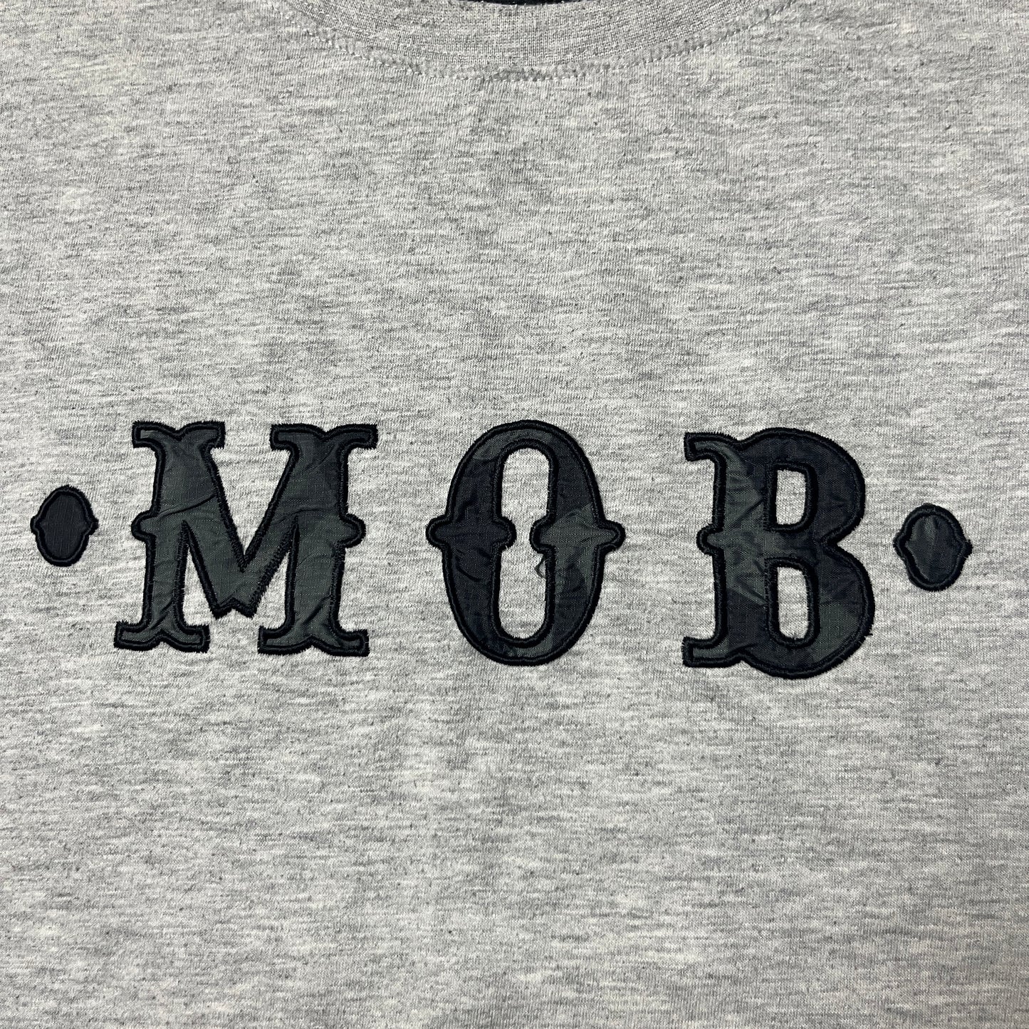 Organized Crime "Money Over Bitches" Y2K Lettered Hip-Hop T-Shirt
