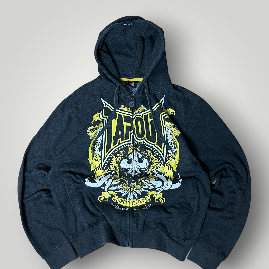 Tapout Y2K Hip-Hop Graphic Zip-Up Hoodie