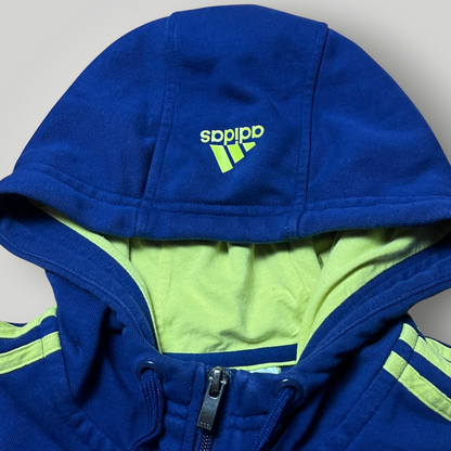 Adidas Heavy Cotton Spellout Zip-Up Hoodie