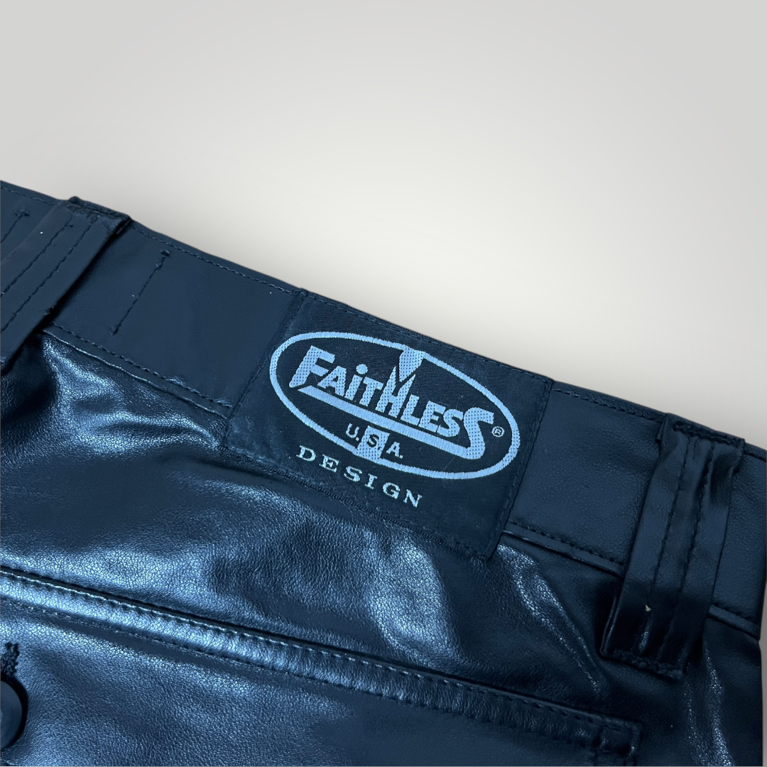 Faithless Vintage 00's Opium Leather Pants !MADE IN ITALY!