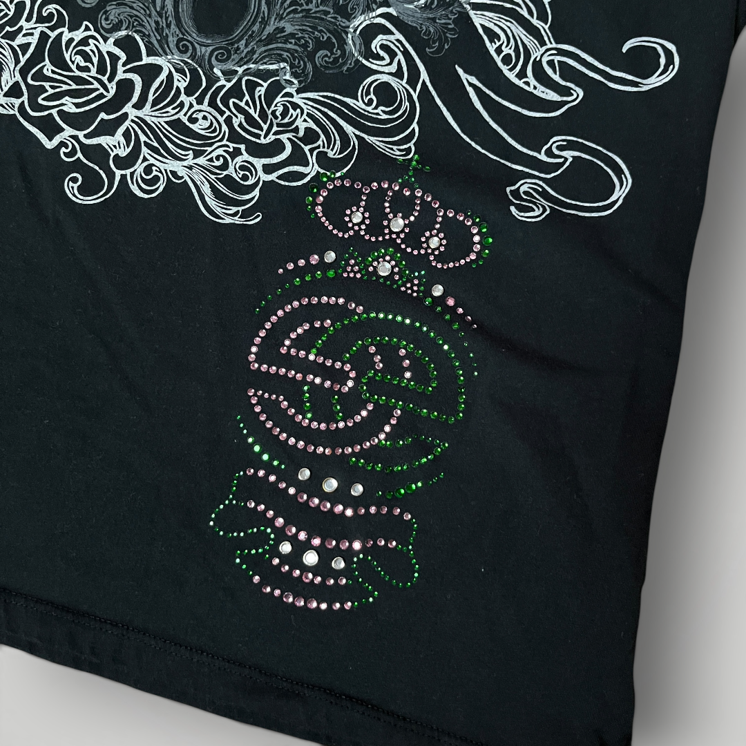 Marc Ecko Y2K Rhinestone Graphic T-Shirt (Дамско)