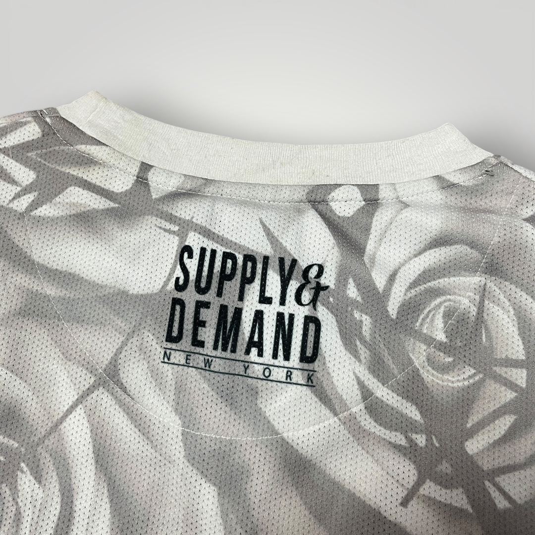 Supply & Demand 2016 Drop "Warrior" Y2K Hip-Hop Swag Graphic Zip Jersey T-Shirt