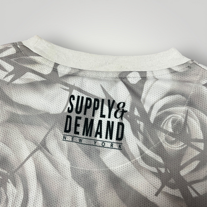 Supply & Demand 2016 Drop "Warrior" Y2K Hip-Hop Swag Graphic Zip Jersey T-Shirt