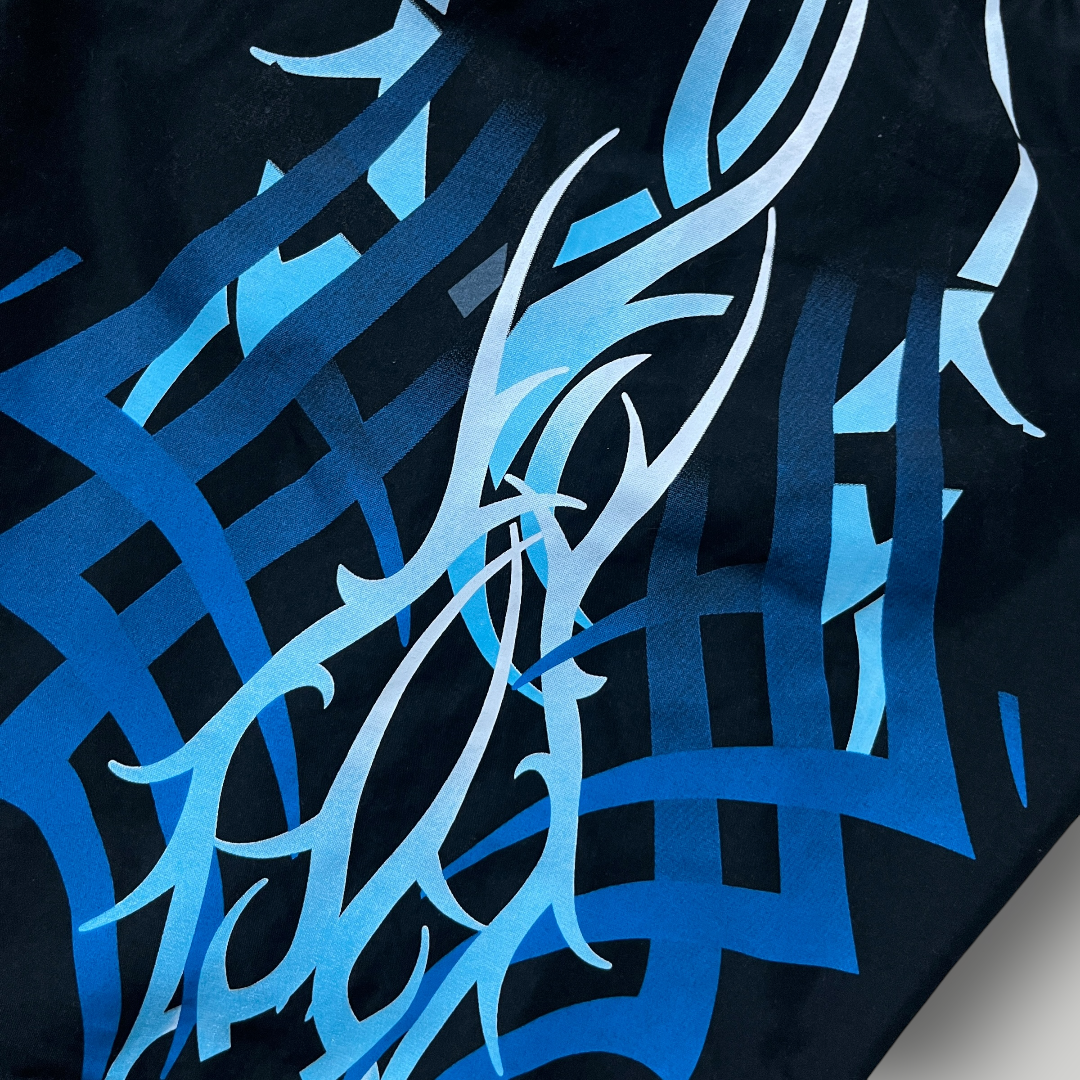 BPC Y2K Tribal Graphic Surf Shorts