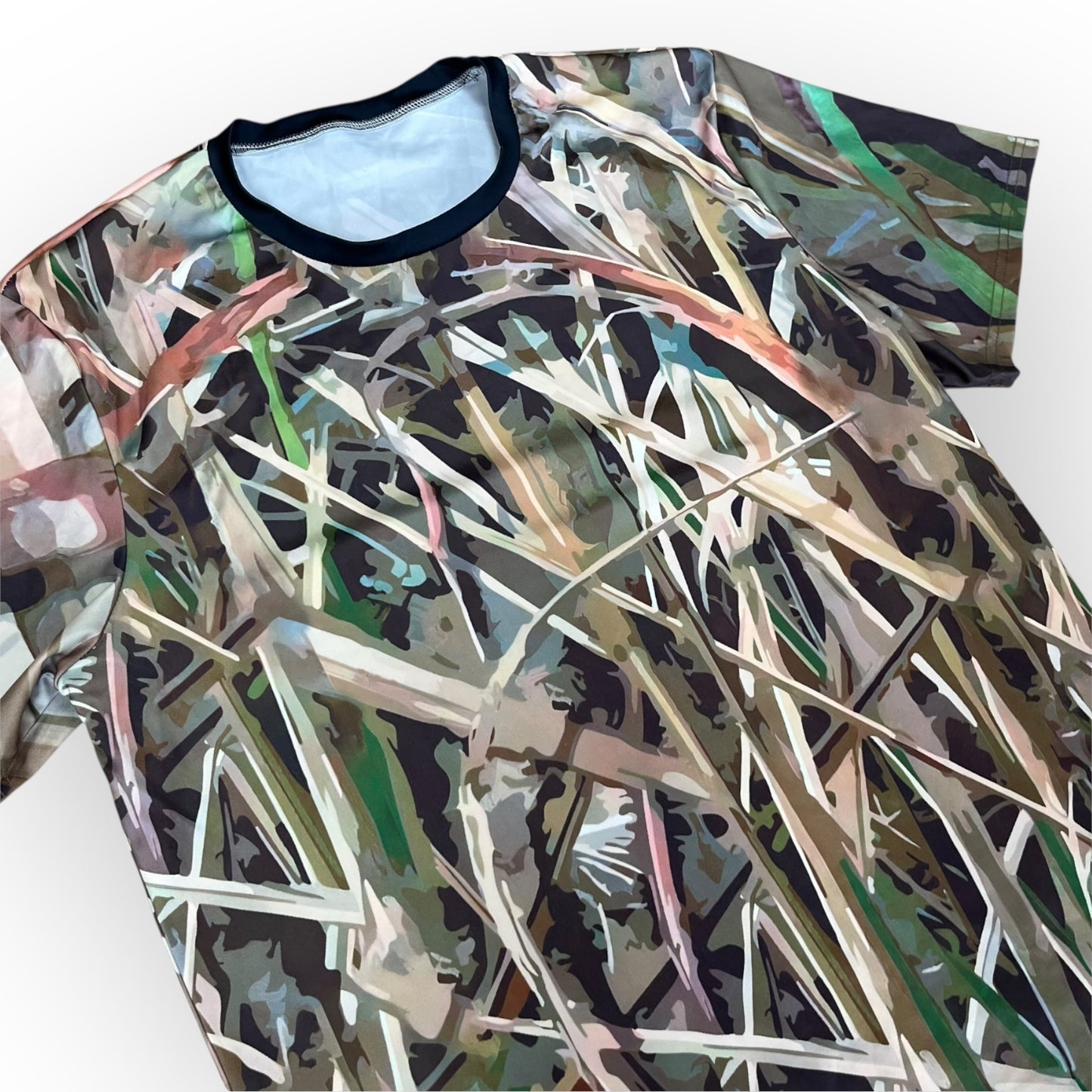 Real Tree Inspired Allover Print Graphic T-Shirt