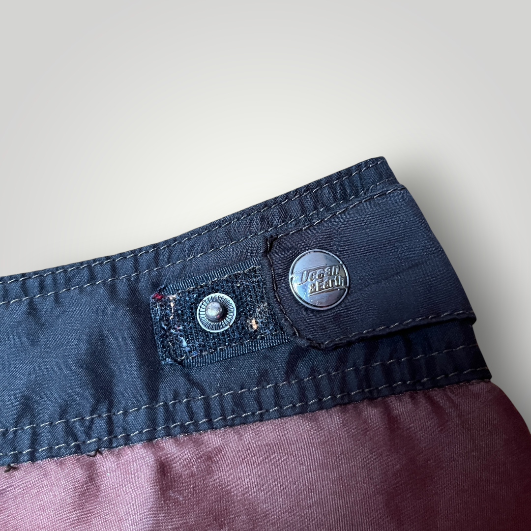 Ocean Earth Ed Hardy Style Y2K Graphic Surf Shorts