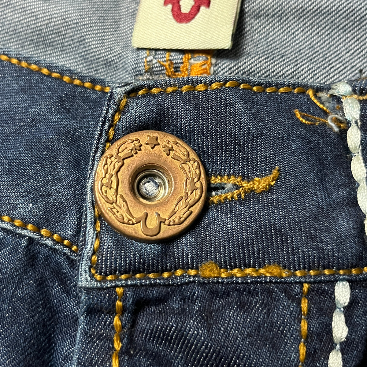 True Religion Vintage 2000's Y2K "Bobby" Denim Shorts