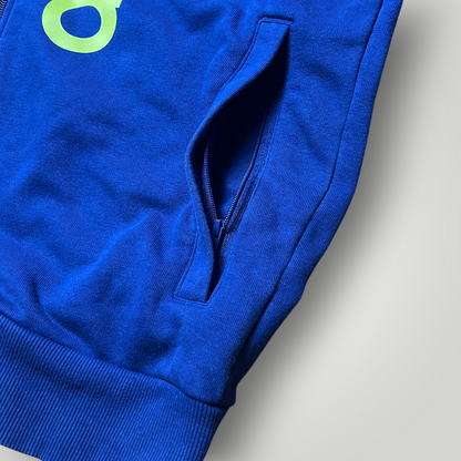 Adidas Heavy Cotton Spellout Zip-Up Hoodie