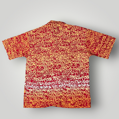 Graffiti Skater Hip-Hop Graphic Button Up Shirt