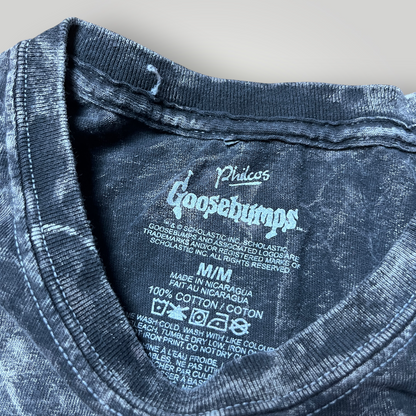Goosebumps Welcome To Horrorland Heavy Cotton Y2K Graphic Tubular Knit T-Shirt