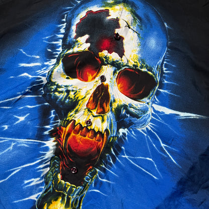 Kick Ass Crew Vintage 2000's Y2K Button Up Graphic Shirt