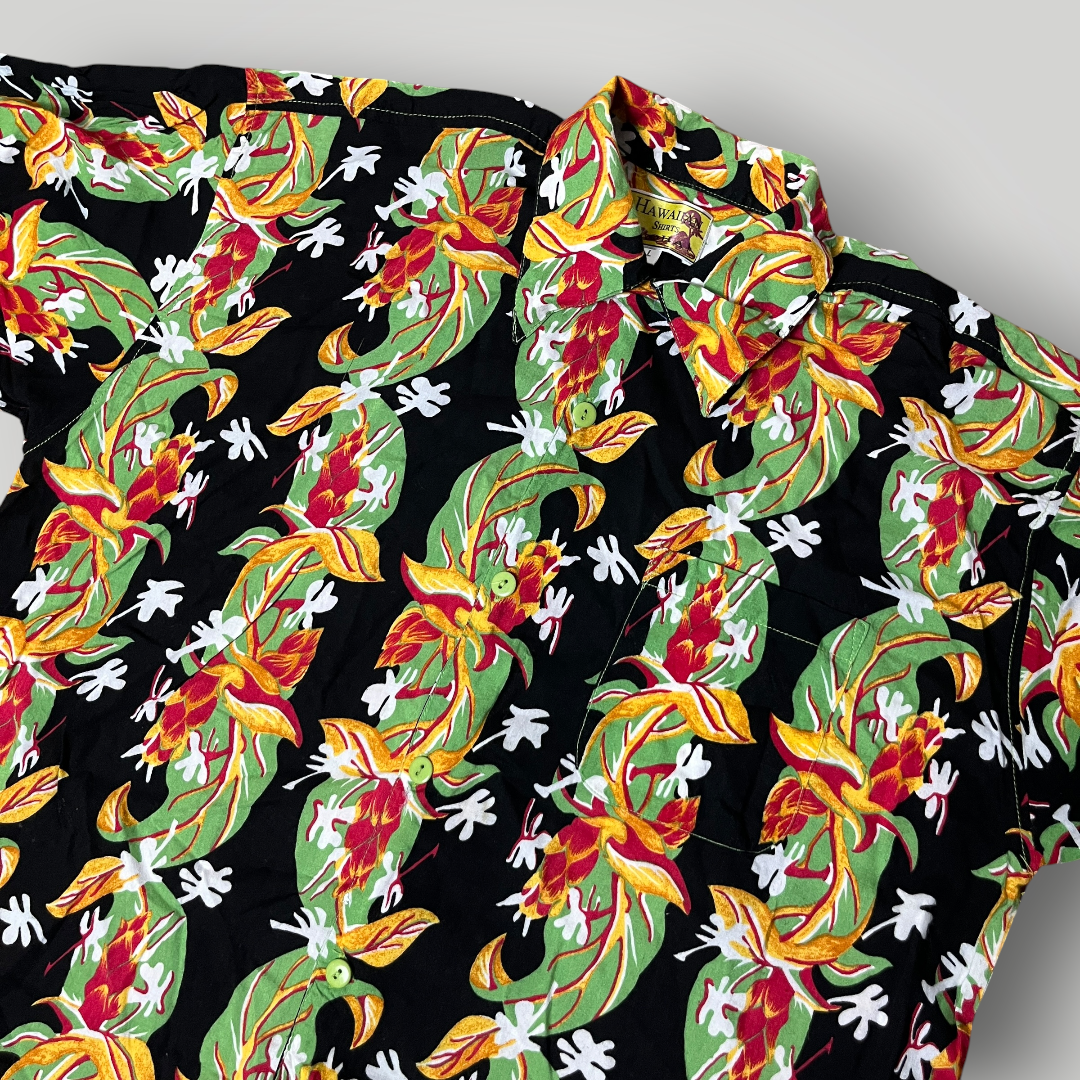 Hawaiian Floral Button Up Shirt