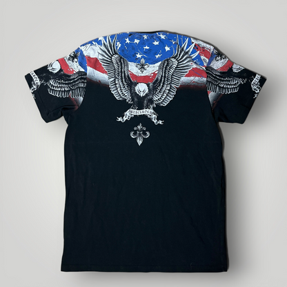 Blackrock Y2K American Eagle Rhinestone Graphic T-Shirt