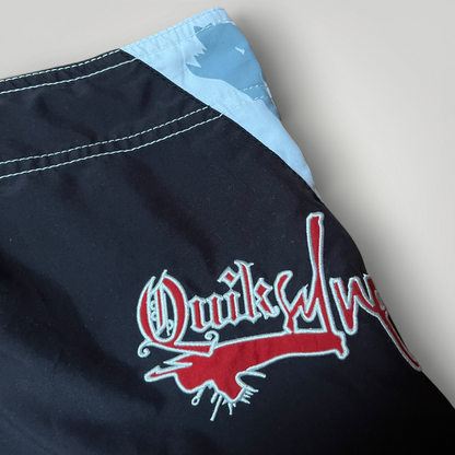 Quiksilver Vintage 2000's Y2K Embroidered Graphic Surf Jorts Shorts