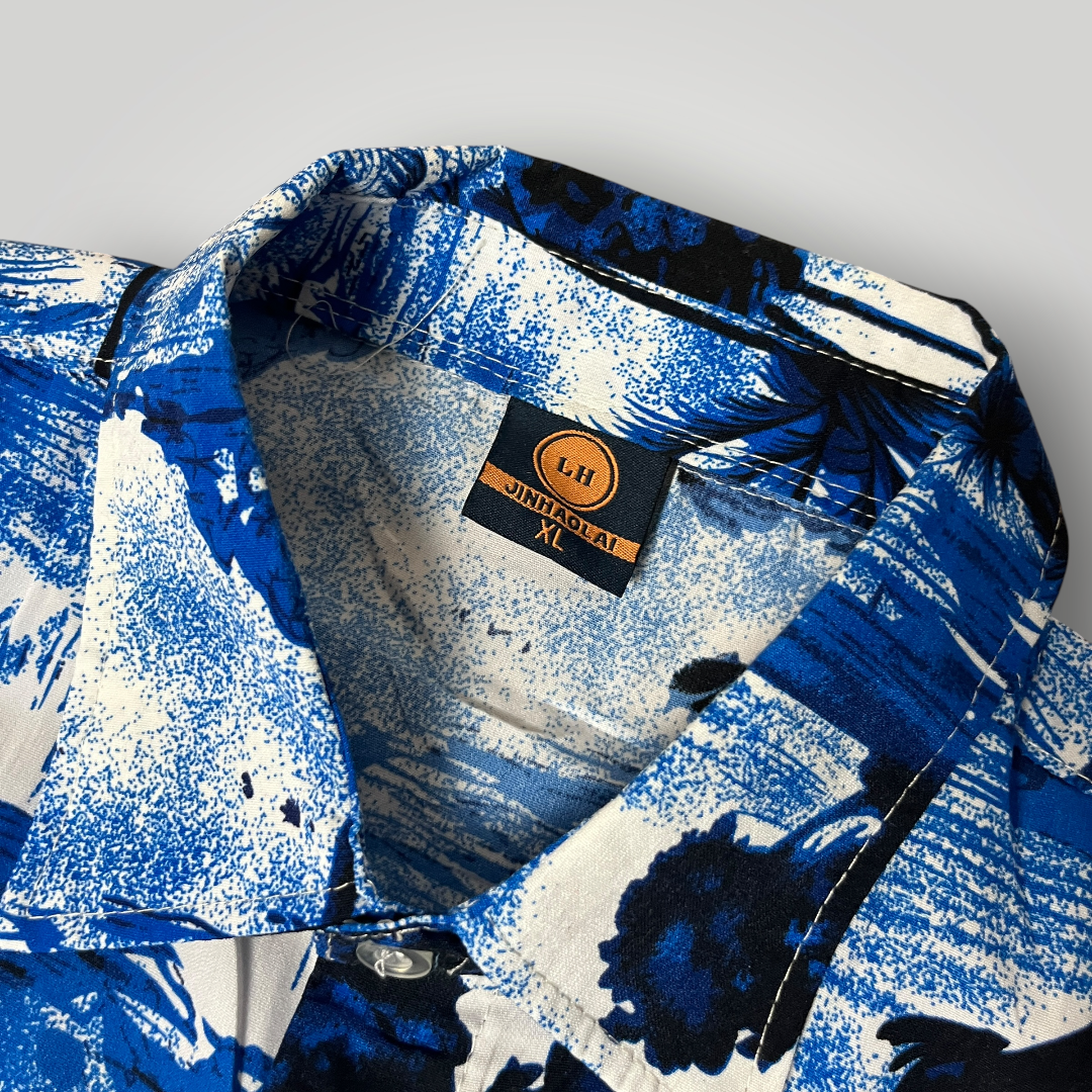 GTA Vice City Inspired Button Up Hawaiian Shirt
