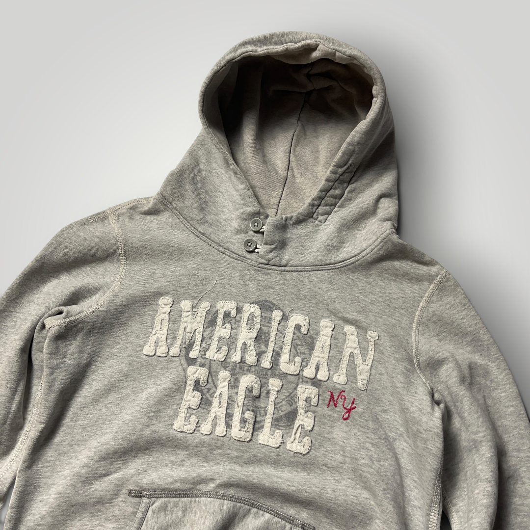 American Eagle Vintage 2000's Y2K Button Colar Hoodie (Дамско)