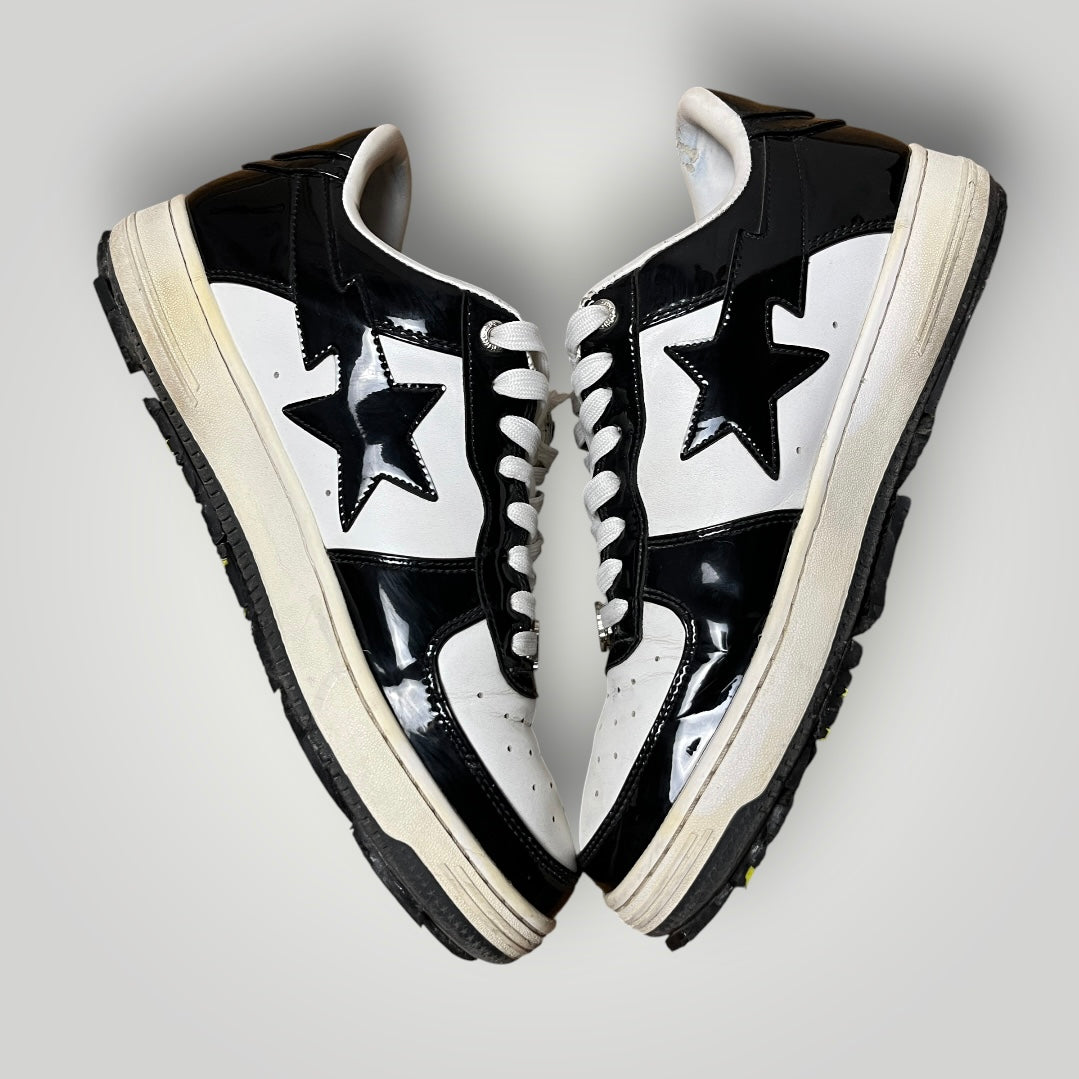 A Bathing Ape BAPE STA Low Black/White (Replica)