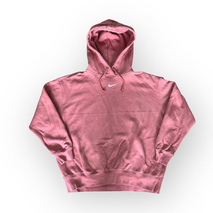 Nike Center Swoosh Boxy Peach Pink Oversized Boxy Hoodie