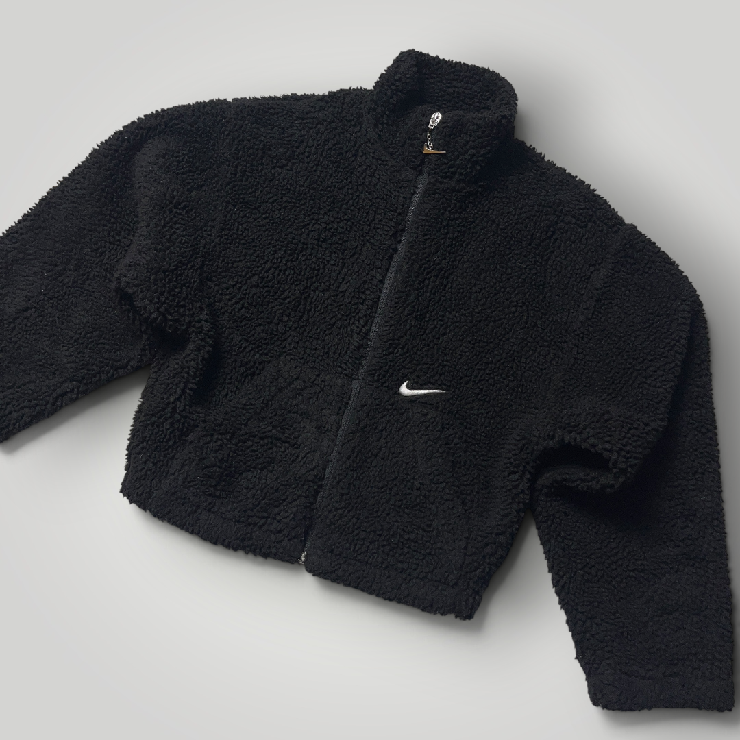 Nike Cropped Sherpa Y2K Fleece Jacket (Дамско)