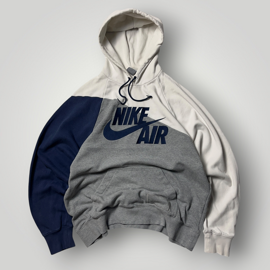 Nike Air Vintage 2000's Colorblock Embroidered Boxy Fit Heavy Cotton Hoode