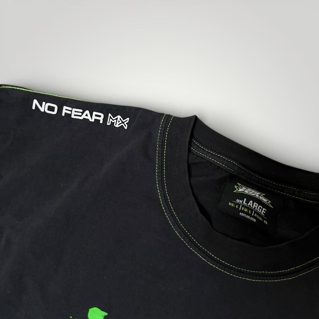 No Fear Heavy Cotton Y2K Hip-Hop Graphic T-Shirt