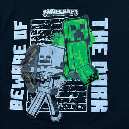 Minecraft "Beware of The Dark" Heavy Cotton Graphic T-Shirt