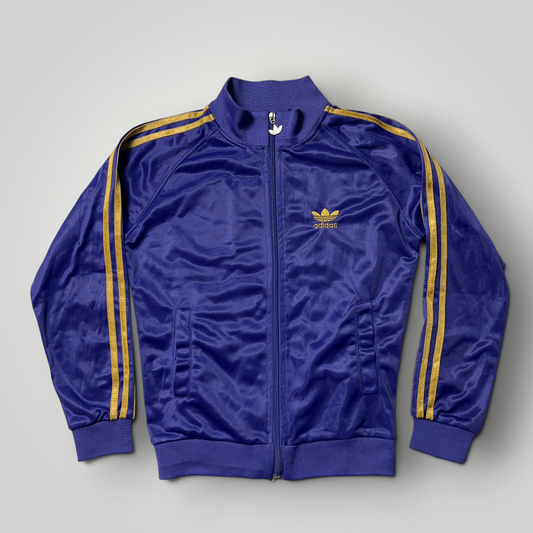 Adidas Vintage 90's Y2K Hip-Hop Trefoil Fleece Colorblock Track Jacket (Дамско)