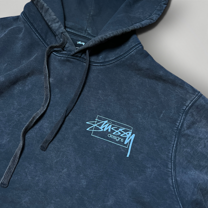 Stussy Age Pigment Dye Heavy Cotton Y2K Skater Hoodie