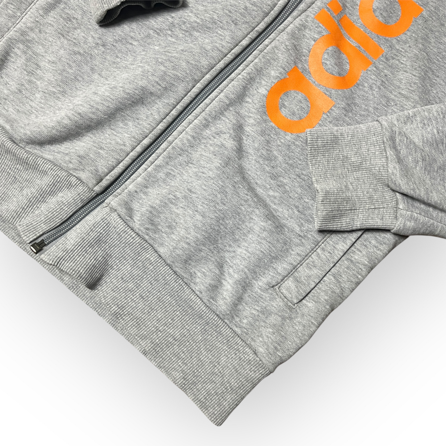 Adidad Striped Zip-Up Hoodie